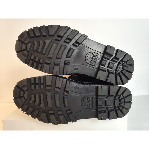 Sorel Boots Women's 6 Black Duck Boots Ankle Winter Snow Snowflake Vintage - Picture 10 of 14